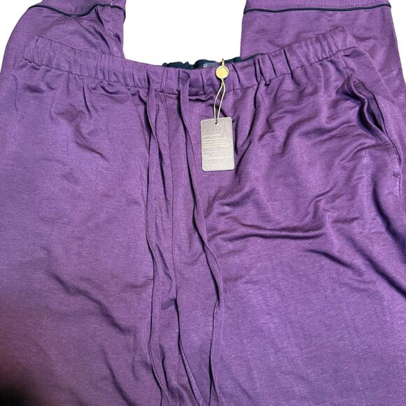 Noble Mount Soft Stretch Pajama Sleep Pants, Purple, Men's XL, NWT - Picture 2 of 6